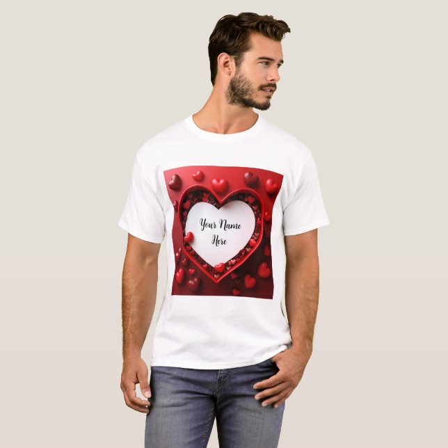 Custom Name Valentine T-Shirt (Front Full)