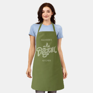 Custom Name Vegan Apron
