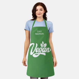 Custom Name Vegan Apron