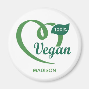 Custom Name Vegan Magnet