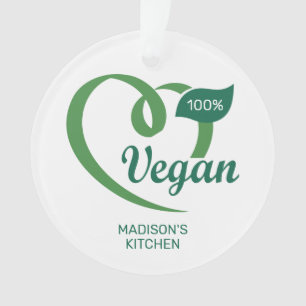 Custom Name Vegan Ornament