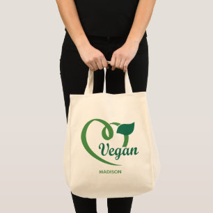 Custom Name Vegan Tote Bag