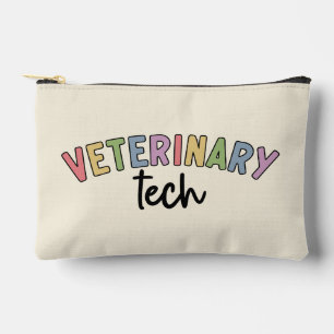 Custom Name Veterinary Tech Vet Technician Accessory Pouch