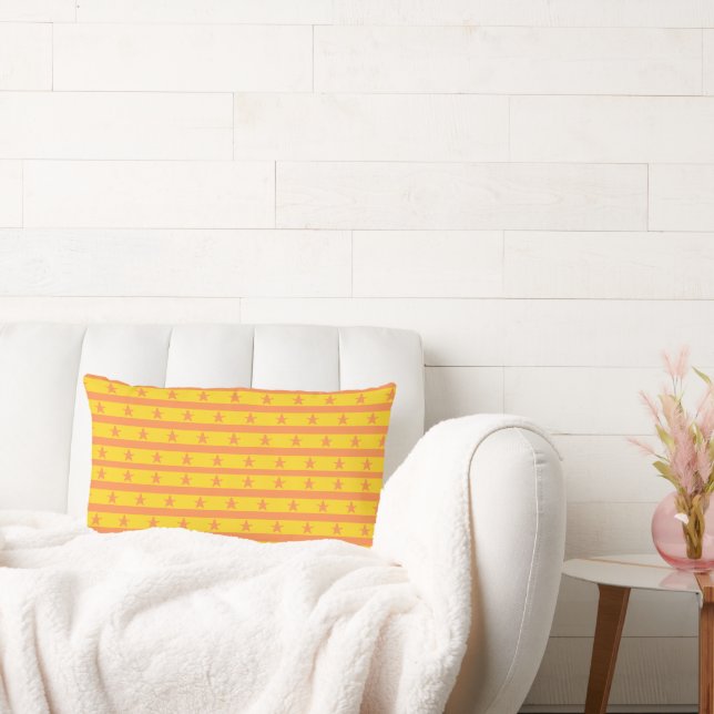Custom Name Vibrant Pattern Throw Pillow (Couch)