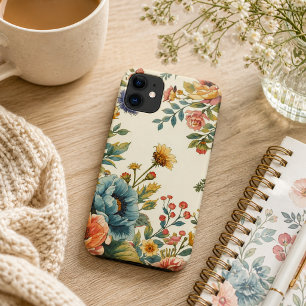 Custom name vintage feminine floral iPhone 11 case