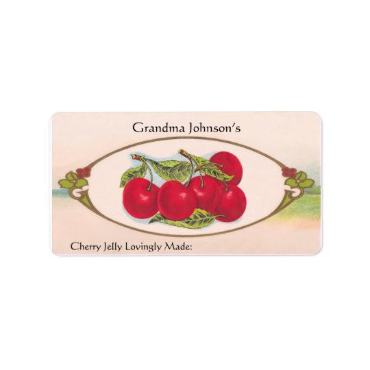 Custom Name Vintage Food Label Address Label