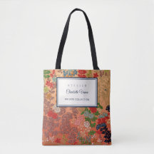 Custom Name Vintage Japanese Floral Art Aesthetic