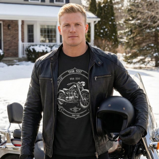 Custom Name Vintage Motorcycle Gift Shirt (Creator Uploaded)