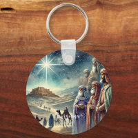 Custom Name Vintage Watercolor Three Wise Men