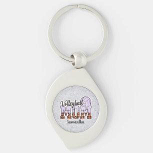 Custom Name Volleyball Mum Mother's Day Keychain