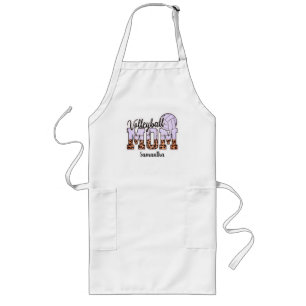 Custom Name Volleyball Mum Mother's Day Long Apron