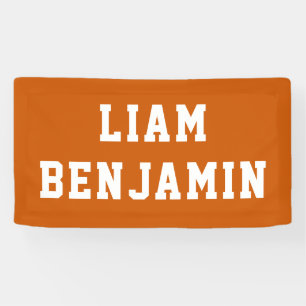 Custom Name Wall Art Personalised Baby Boy Nursery Banner