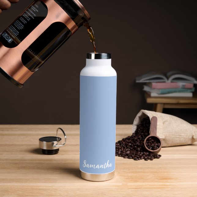 Custom Name Water Bottle (Coffee)