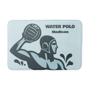 Custom Name Water Polo Bath Mat