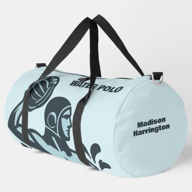 Custom Name Water Polo Duffle Bag (Left Corner)