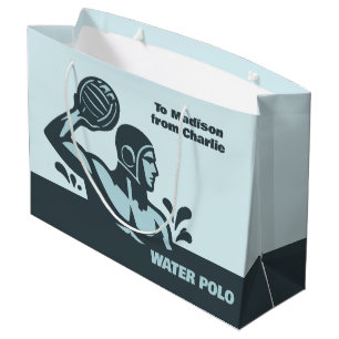 Custom Name Water Polo Large Gift Bag