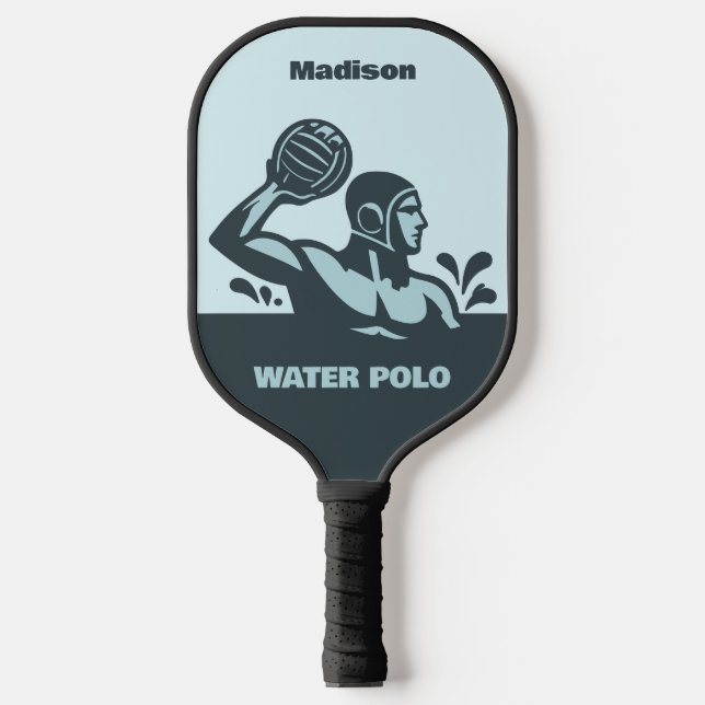 Custom Name Water Polo Pickleball Paddle (Front)