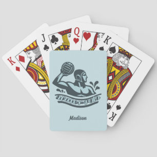 Custom Name Water Polo Playing Cards