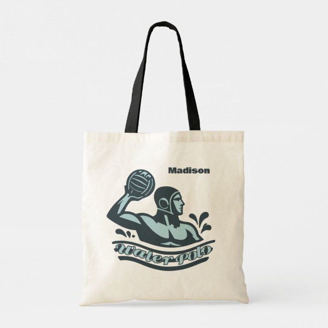 Custom Name Water Polo Tote Bag (Back)