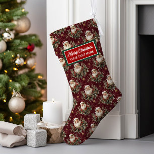 Custom Name Watercolor Christmas Stocking