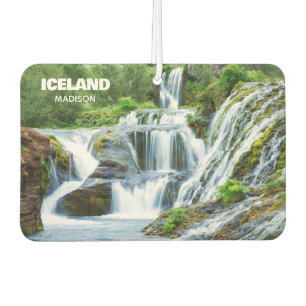 Custom Name Waterfalls of Iceland Car Air Freshener