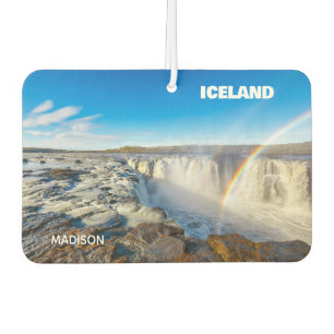 Custom Name Waterfalls of Iceland Car Air Freshener
