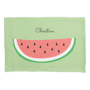 custom name watermelon design pillowcase