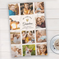 Custom Name We Love You Grandma Modern Photo
