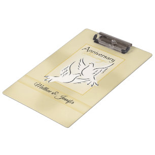 Custom Name, Wedding Anniversary Blessings Clipboard