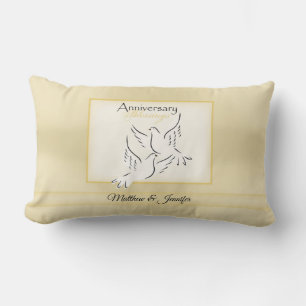 Custom Name, Wedding Anniversary Blessings Lumbar Cushion