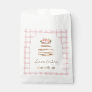Custom Name Wedding Cake Business Sticker Favour Bag