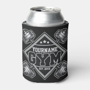 Custom NAME Weightlifting Home Crossfit Gym Can Cooler