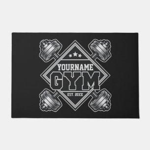 Custom NAME Weightlifting Home Crossfit Gym Doormat