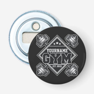Custom NAME Weightlifting Home Crossfit Gym Throw  Bottle Opener