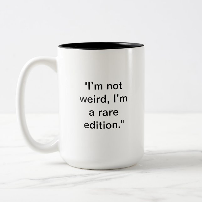 Custom Name Weirdo Mug | Funny Personalised Gift (Left)