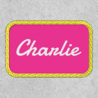 Custom name white hot pink or any color