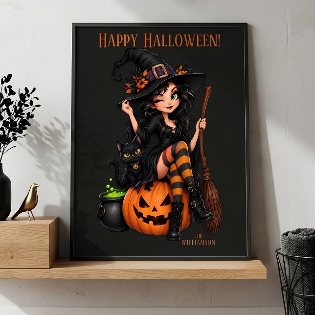 Custom Name Wicked Witch Halloween Poster (Creator Uploaded)