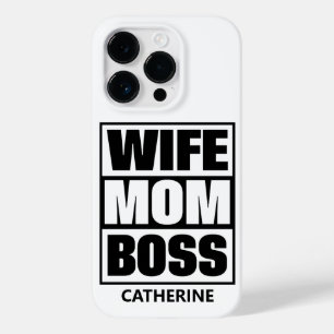 Custom Name Wife - Mum - Boss Case-Mate iPhone 14 Pro Case