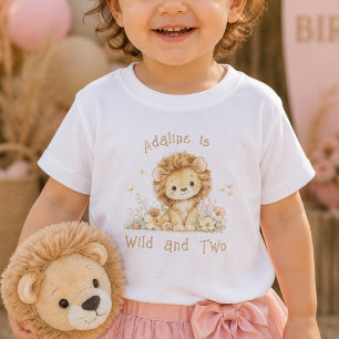Custom Name Wild and Two 2nd Birthday Baby Shirt