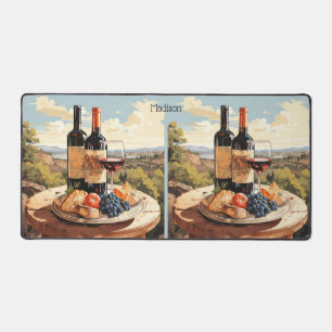 Custom Name Wine Lover's Desk Mat