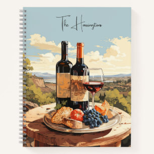 Custom Name Wine Lover's Notebook