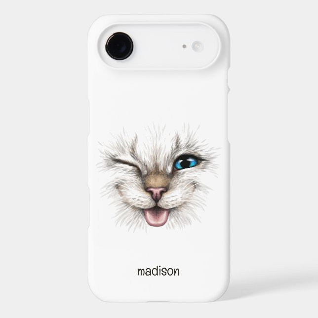 Custom Name Winking Cat (Back)