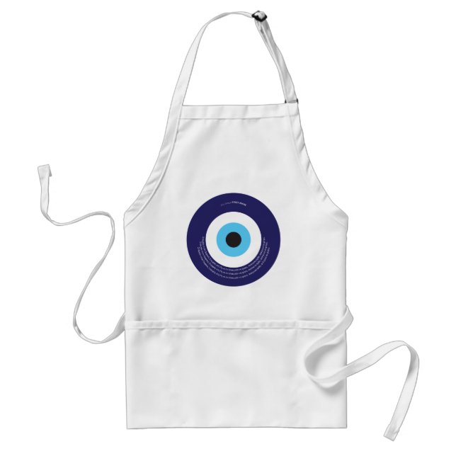 Custom name wish / spell to protect from evil eye standard apron (Front)