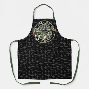 Custom NAME WWII Military Fighter War Plane Retro Apron