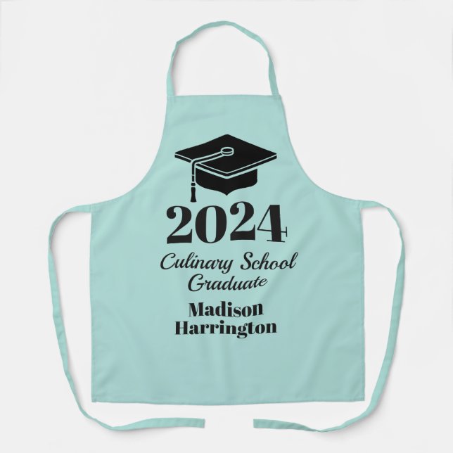 Custom Name, Year & Colour Graduation Apron (Front)