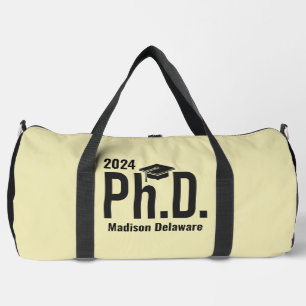 Custom name, year & colour Ph.D. Duffle Bag