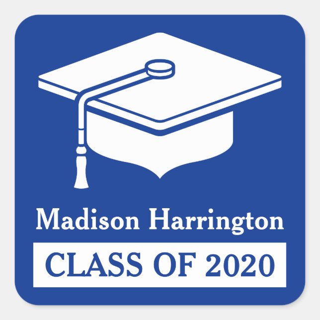 Custom name & year Graduation stickers (Front)