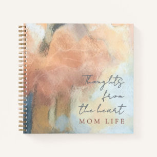 Custom Name Year Mum Life Watercolor Motherhood  Notebook