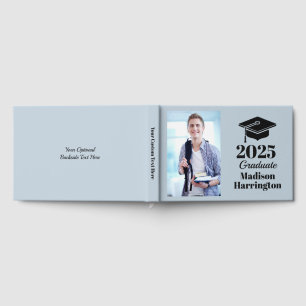 Custom name, year & photo Graduation Guest Book