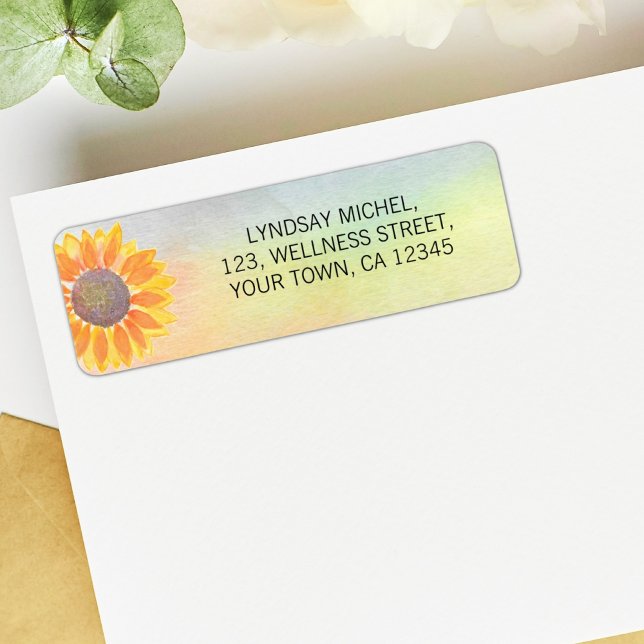 Custom Name Yoga Instructor Return Address Label (Creator Uploaded)